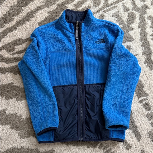 North face blue fleece jacket sz youth medium - Picture 4 of 6